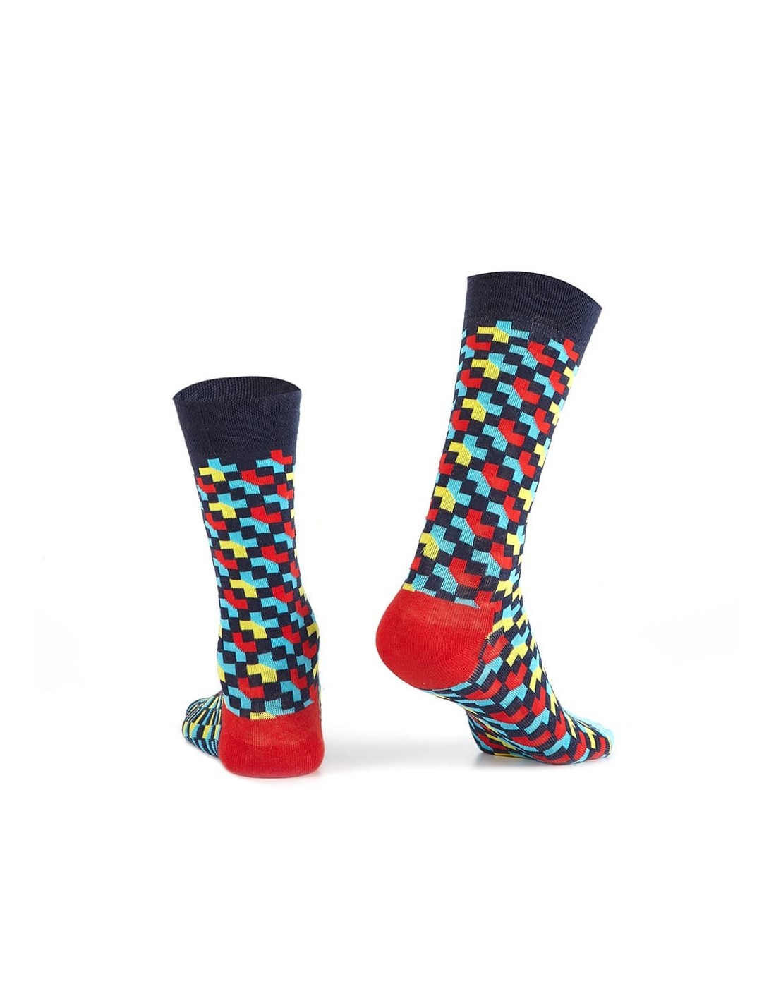 Colorful men\'s socks with crosses SM08 - Online store - Boutique